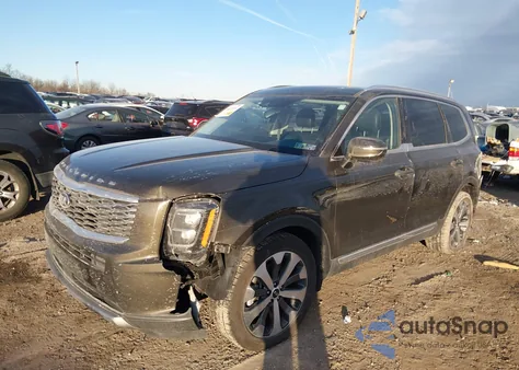2021 Kia Telluride Ex из США, поврежденный, VIN 5XYP3DHC6MG105864